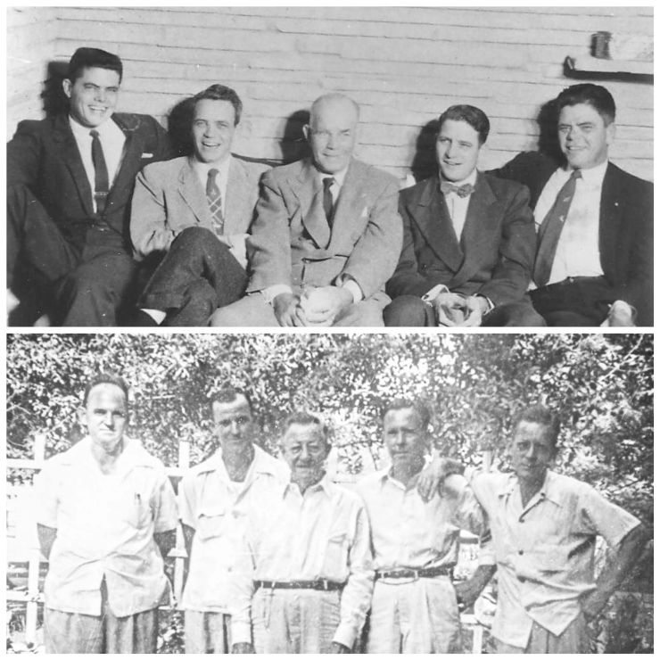 Gaudet family archive photographs from Lake Charles, Louisiana